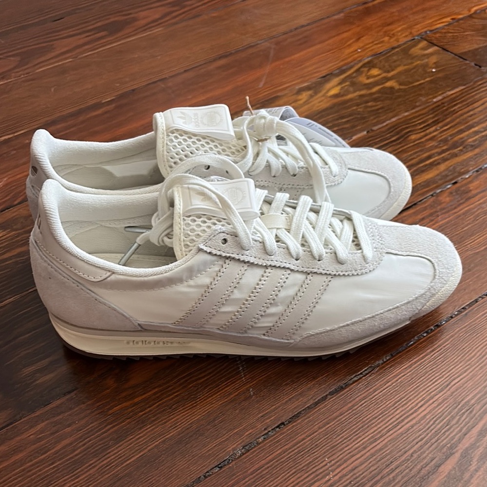 adidas SL72 Off White and Blue Sneakers